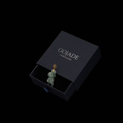 The Cartoon Dinosaur Pendant Jadeite 100% Natural Burma Jade Jadeite With Certificated (S925 Silver Buckle)