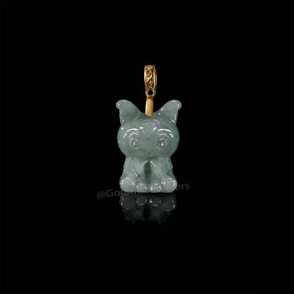 The Kuromi Pendant Jadeite 100% Natural Burma Jade Jadeite With Certificated (S925 Silver Buckle)