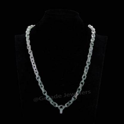 The Hand make Complete carving of Hermes necklace 100% Natural Bead Jade Jadeite Necklace With Certificated