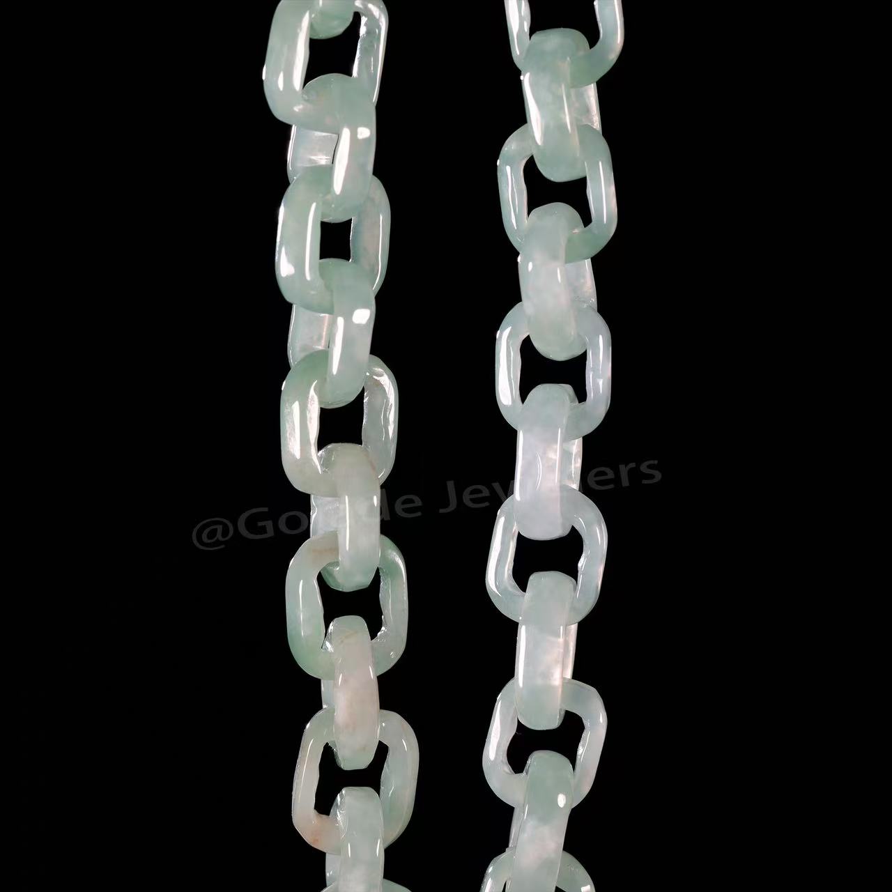 The Hand make Complete carving of Hermes necklace 100% Natural Bead Jade Jadeite Necklace With Certificated