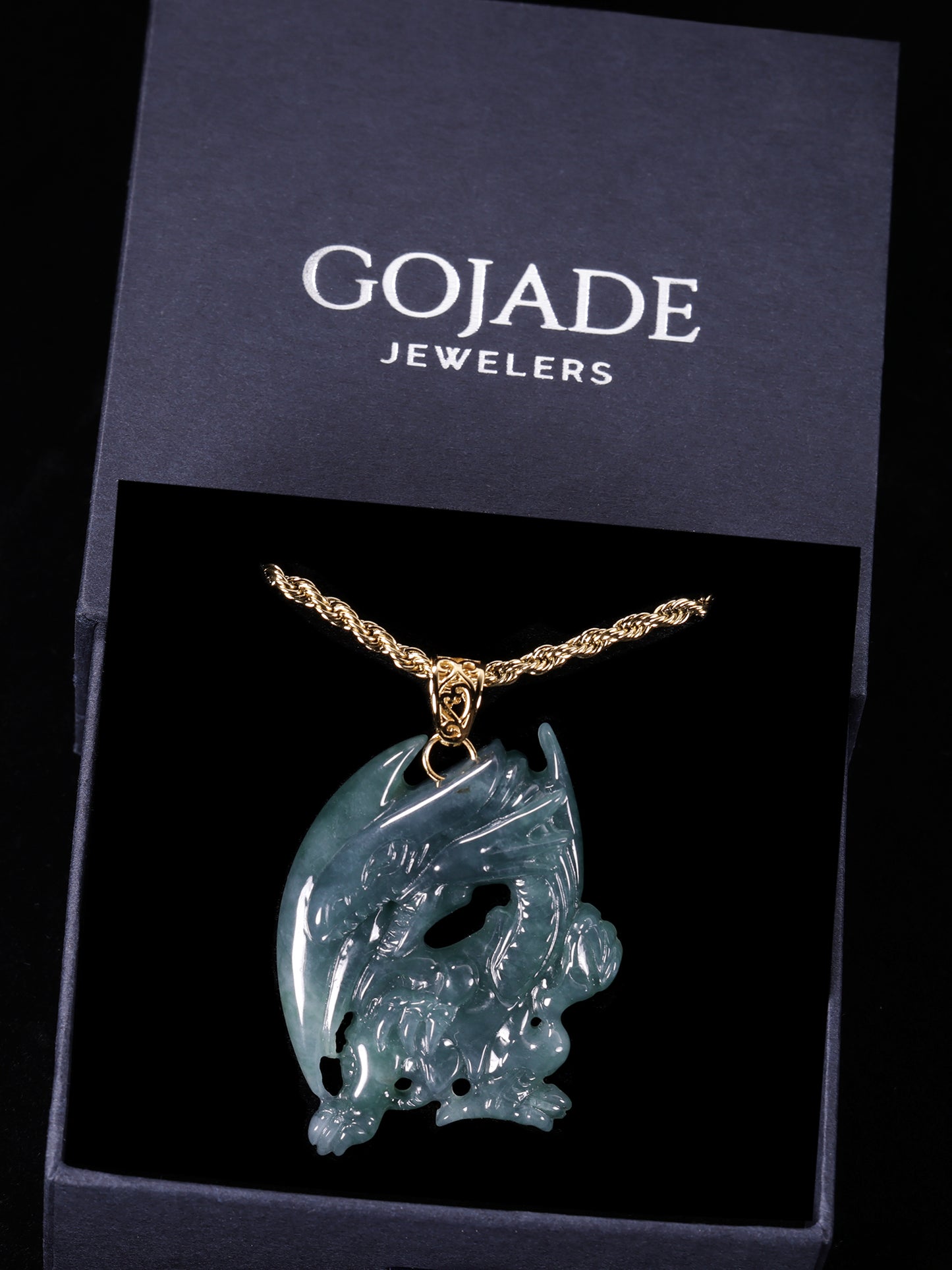 The Blue Eyed White Dragon Jade Jadeite (S925 Silver Buckle)