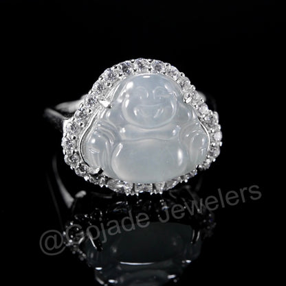 The Buddha Natural Jade Jadeite Pendant (S925 Silver)