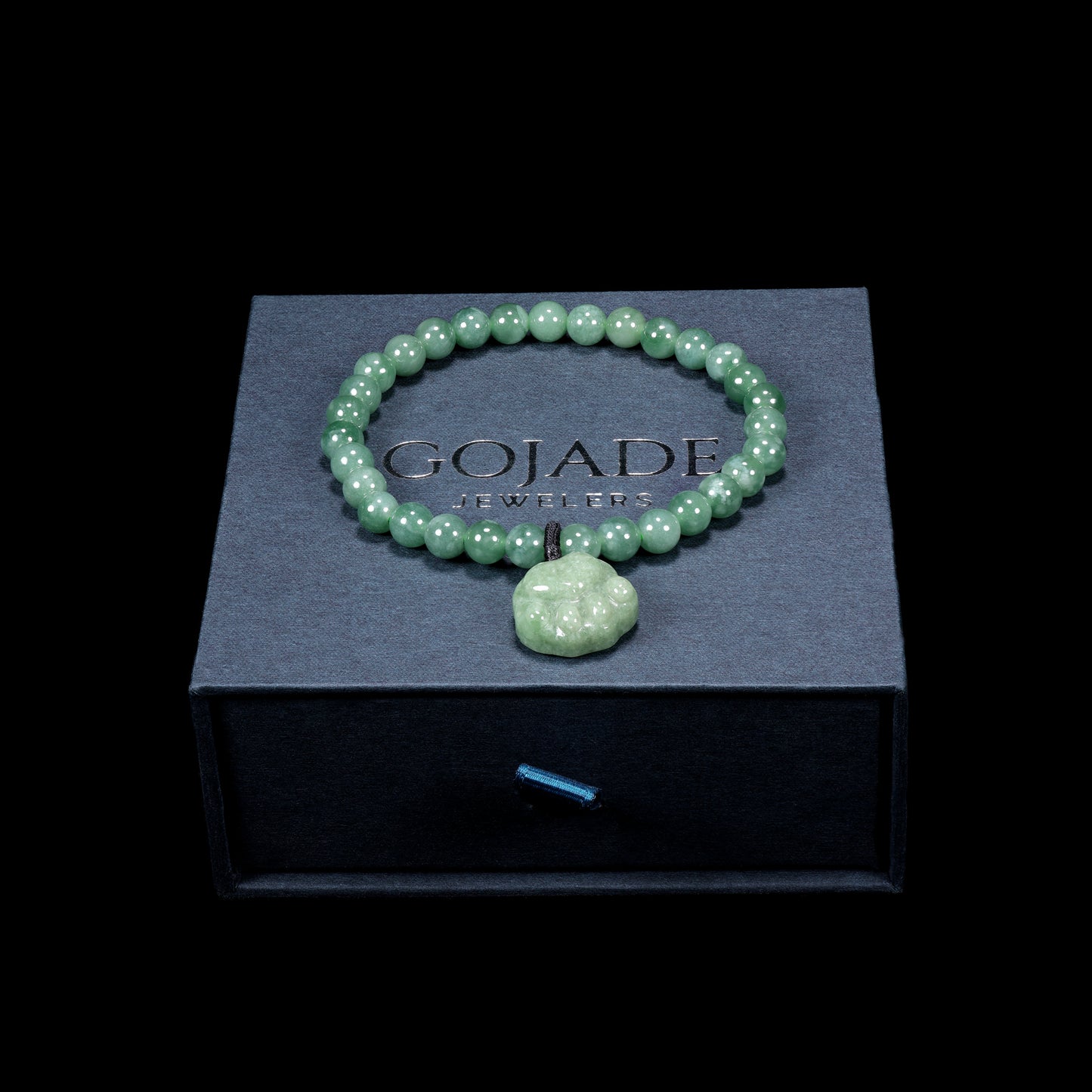 Bear Hand Bracelet 100% Natural Burma Jade Jadeite With Certificated