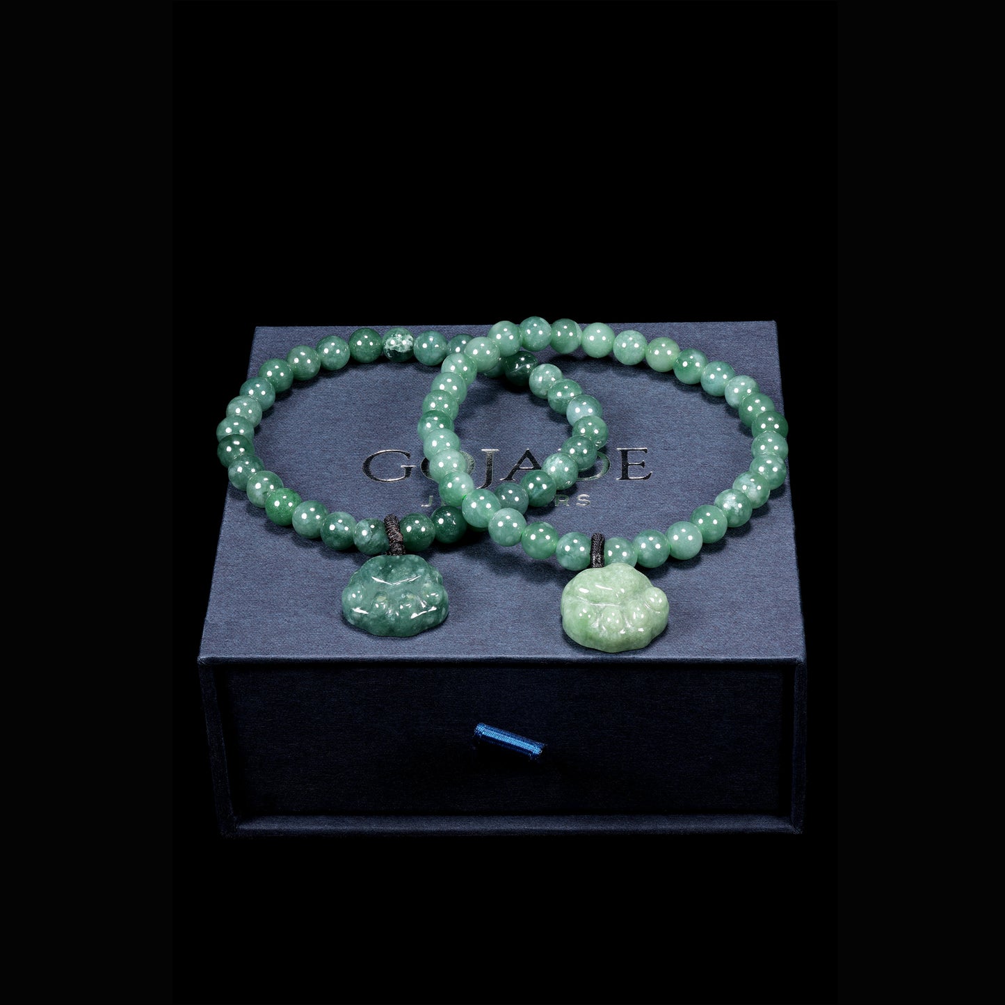 Bear Hand Bracelet 100% Natural Burma Jade Jadeite With Certificated