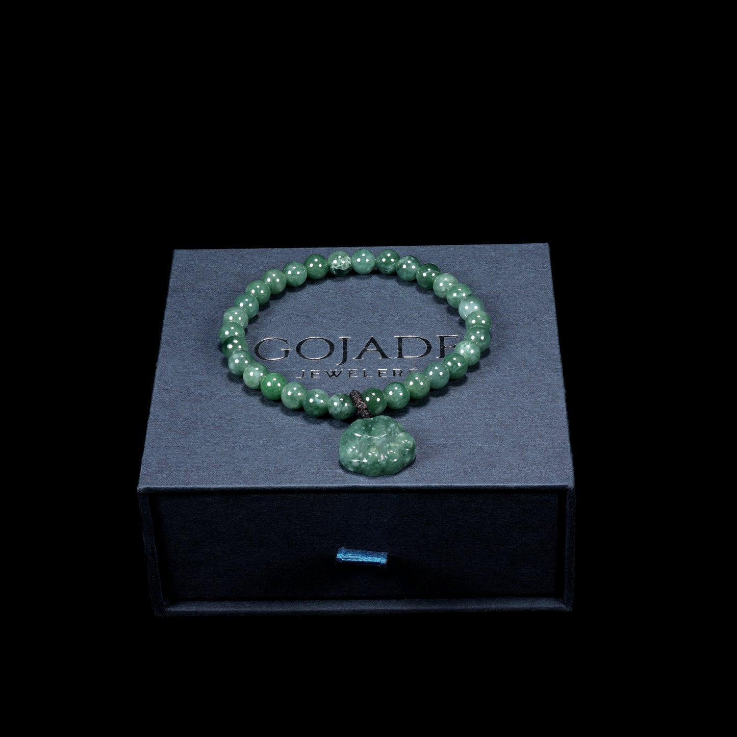 Bear Hand Bracelet 100% Natural Burma Jade Jadeite With Certificated