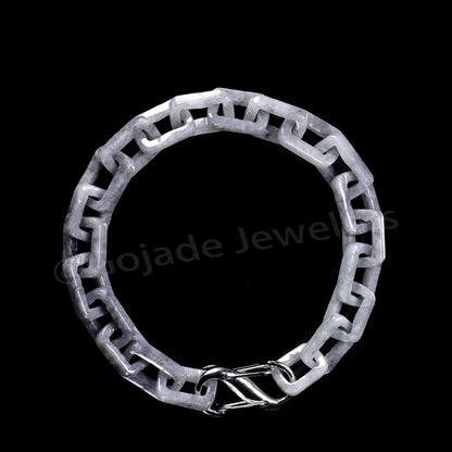 Hermès Fully Carved Bracelet 100% Natural Burma Jade Jadeite