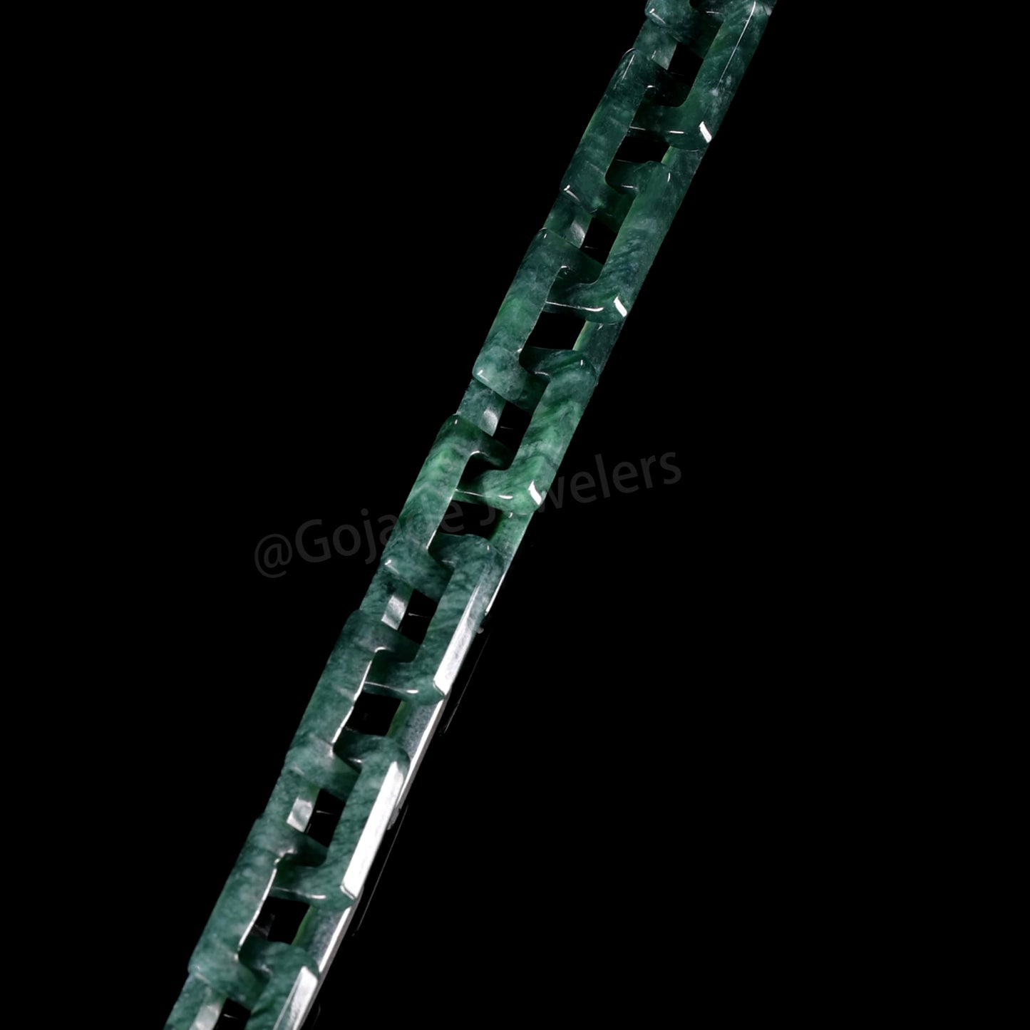 Hermès Fully Carved Bracelet 100% Natural Burma Jade Jadeite