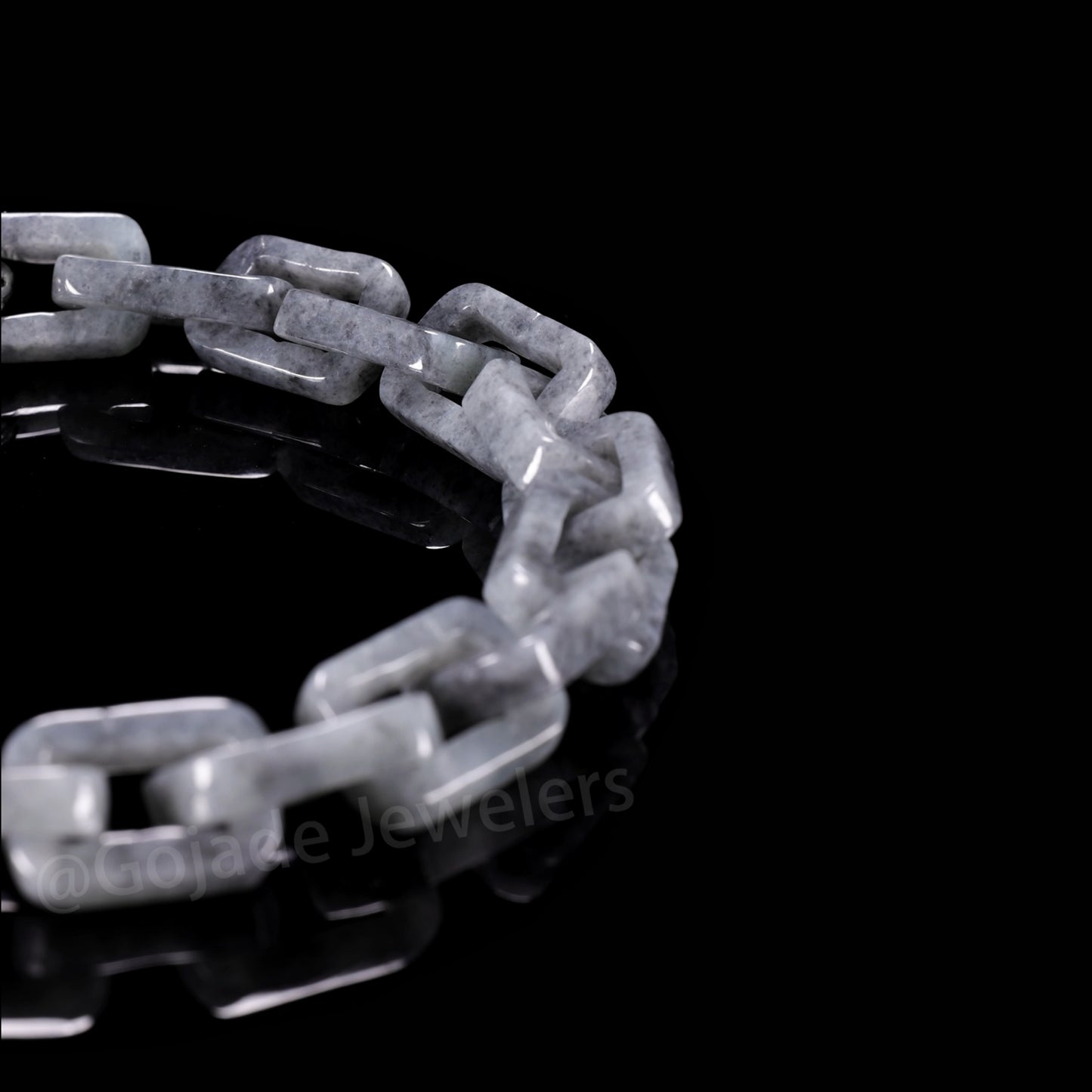 Hermès Fully Carved Bracelet 100% Natural Burma Jade Jadeite