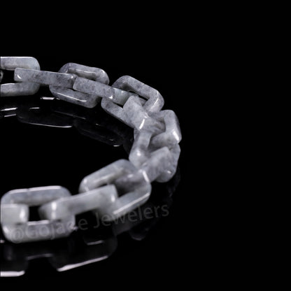 Hermès Fully Carved Bracelet 100% Natural Burma Jade Jadeite