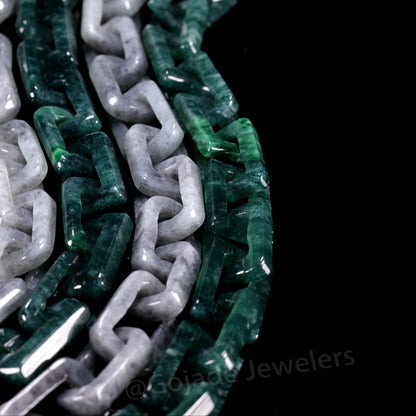 Hermès Fully Carved Bracelet 100% Natural Burma Jade Jadeite
