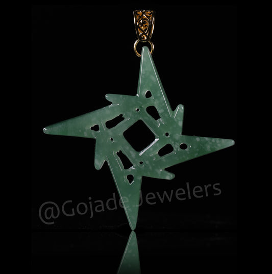 The Hip Hop Style Darts Jade Jadeite (S925 Silver Buckle)