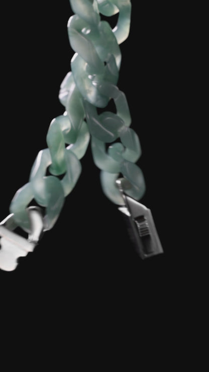 Cuban Style Necklace Jadeite