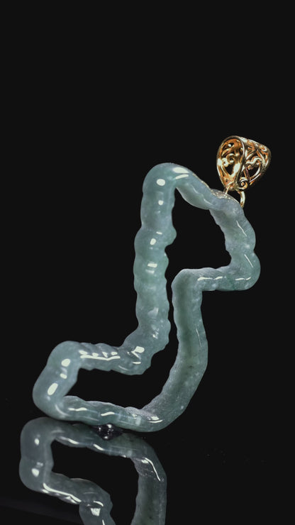 The Map of Vietnam Jade Jadeite (S925 Silver Buckle)
