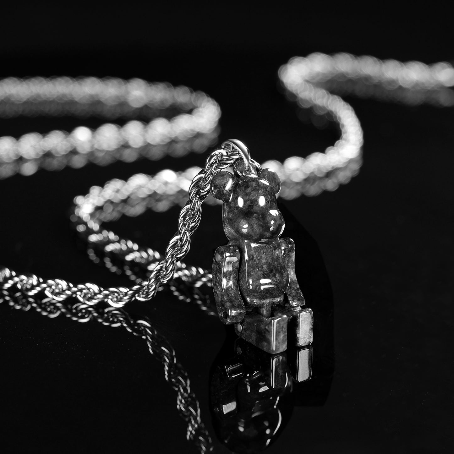 Violent Bear Jadeite (S925 Silver Buckle)