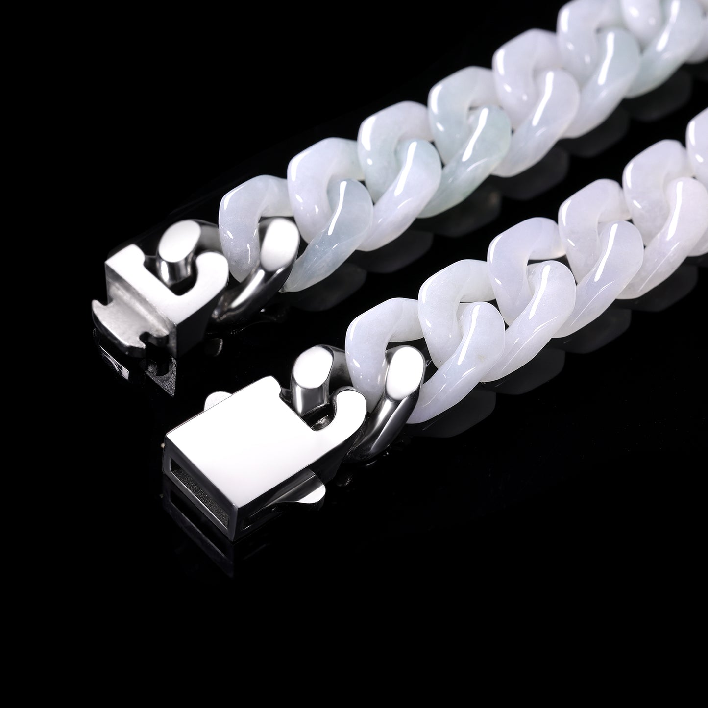 Cuban Style Bracelet Jadeite