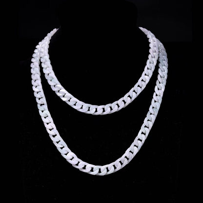 Cuban Style Necklace Jadeite