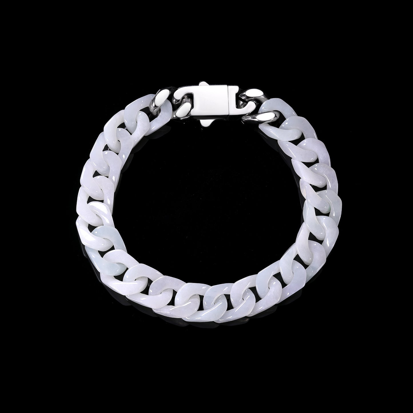 Cuban Style Bracelet Jadeite