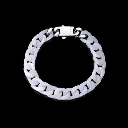 Cuban Style Bracelet Jadeite