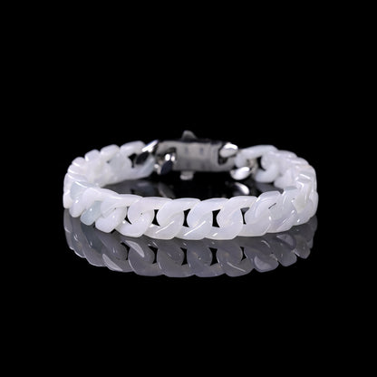 Cuban Style Bracelet Jadeite