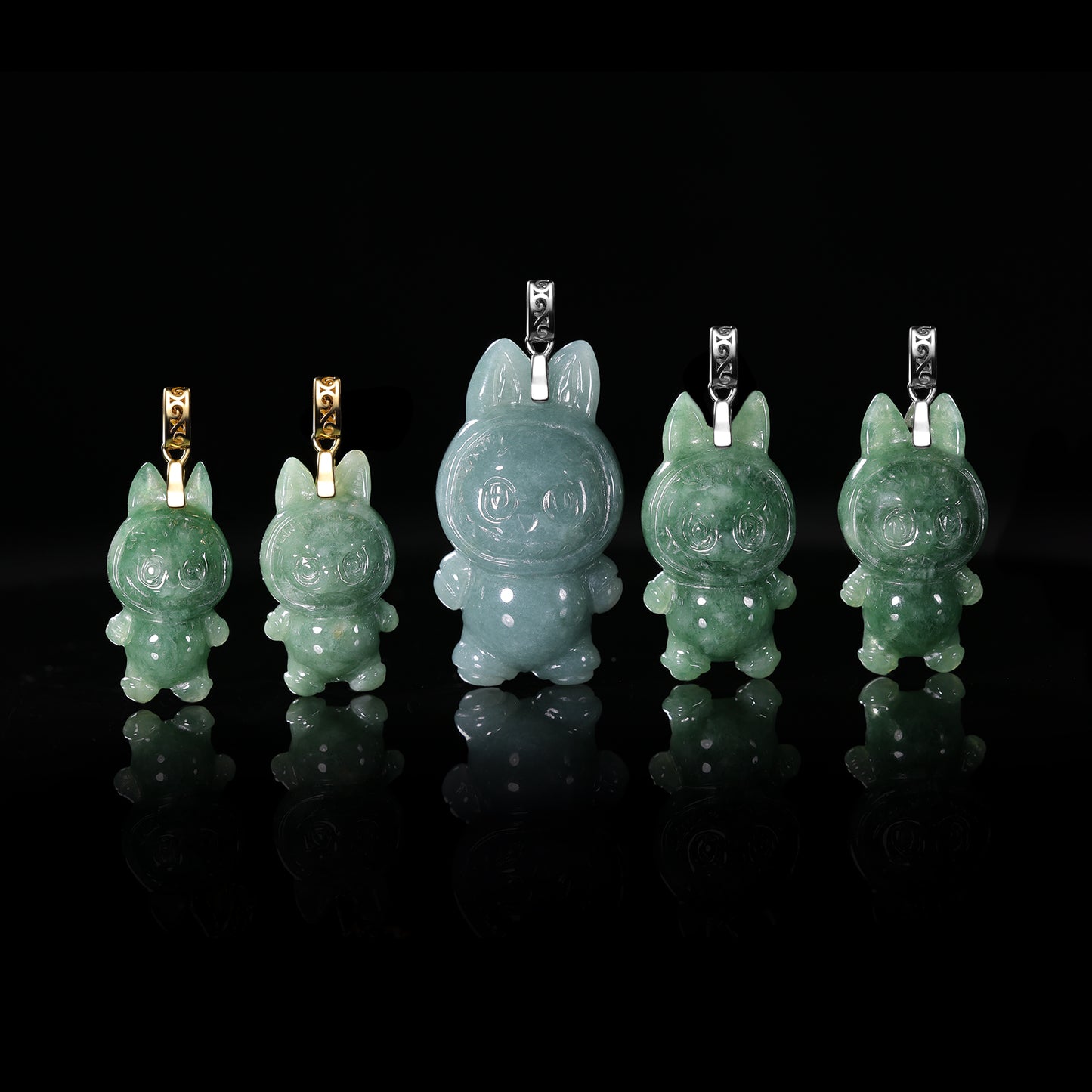 Labubu Jadeite (S925 Silver Buckle )