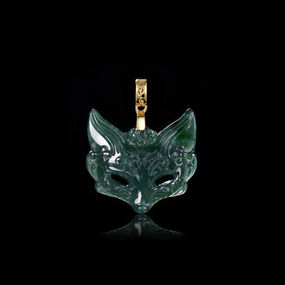The Fox Mask Jadeite (S925 Silver Buckle )