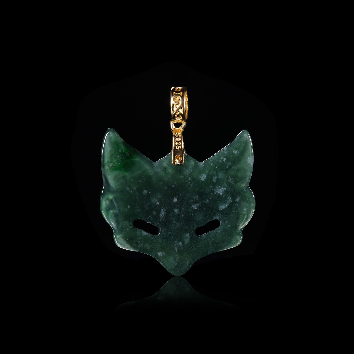 The Fox Mask Jadeite (S925 Silver Buckle )