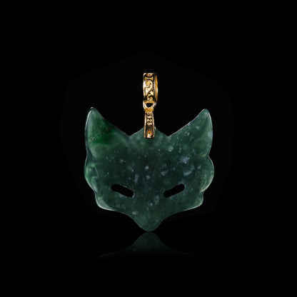 The Fox Mask Jadeite (S925 Silver Buckle )