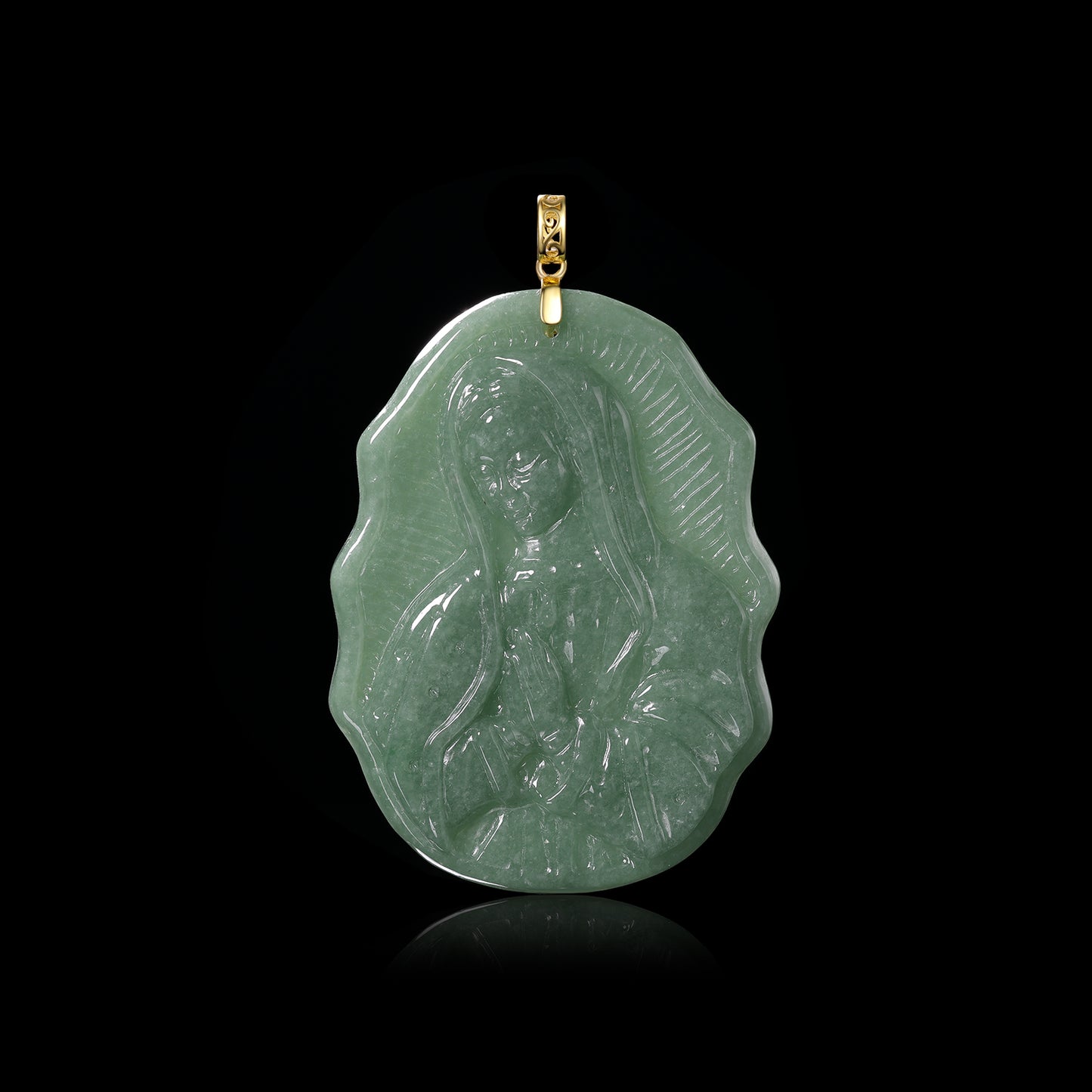 The Virgin Mary Jadeite (S925 Silver Buckle)