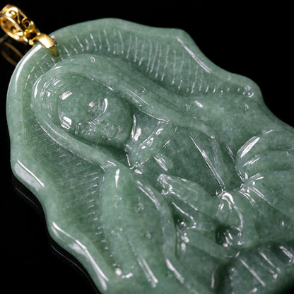 The Virgin Mary Jadeite (S925 Silver Buckle)