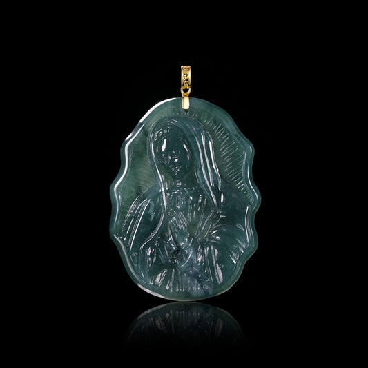 The Virgin Mary Jadeite (S925 Silver Buckle)