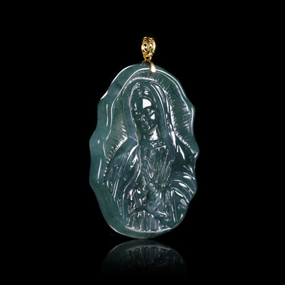 The Virgin Mary Jadeite (S925 Silver Buckle)
