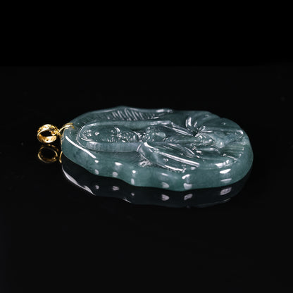 The Virgin Mary Jadeite (S925 Silver Buckle)