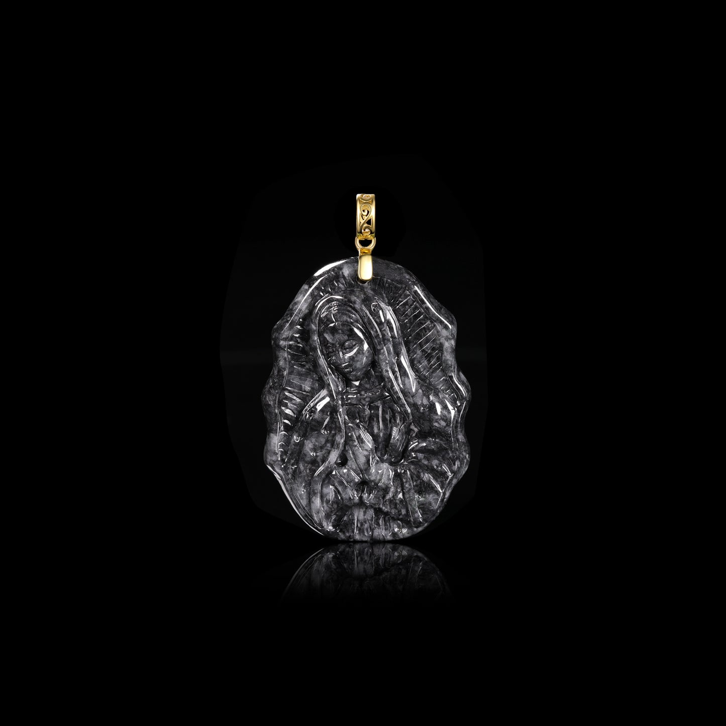The Virgin Mary Jadeite (S925 Silver Buckle)