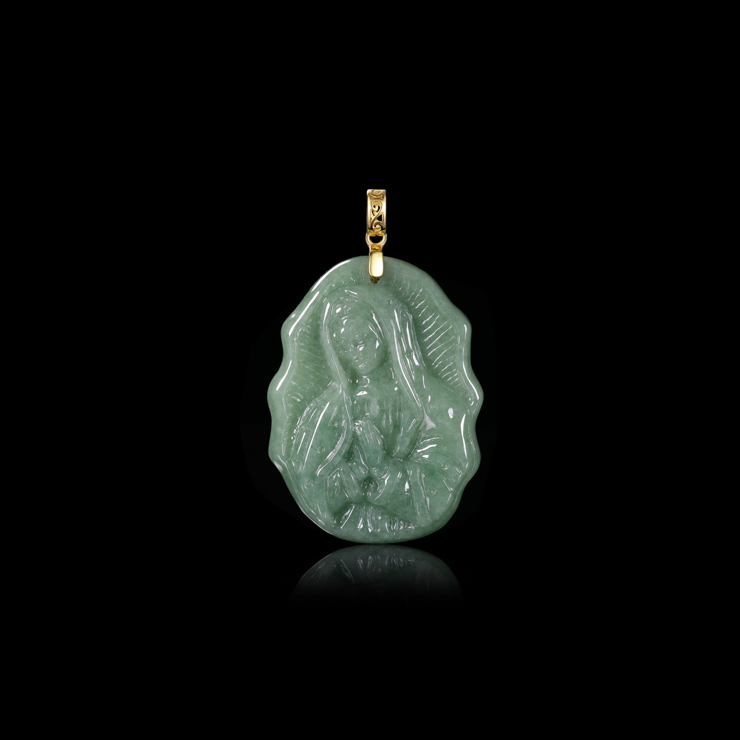 The Virgin Mary Jadeite (S925 Silver Buckle)
