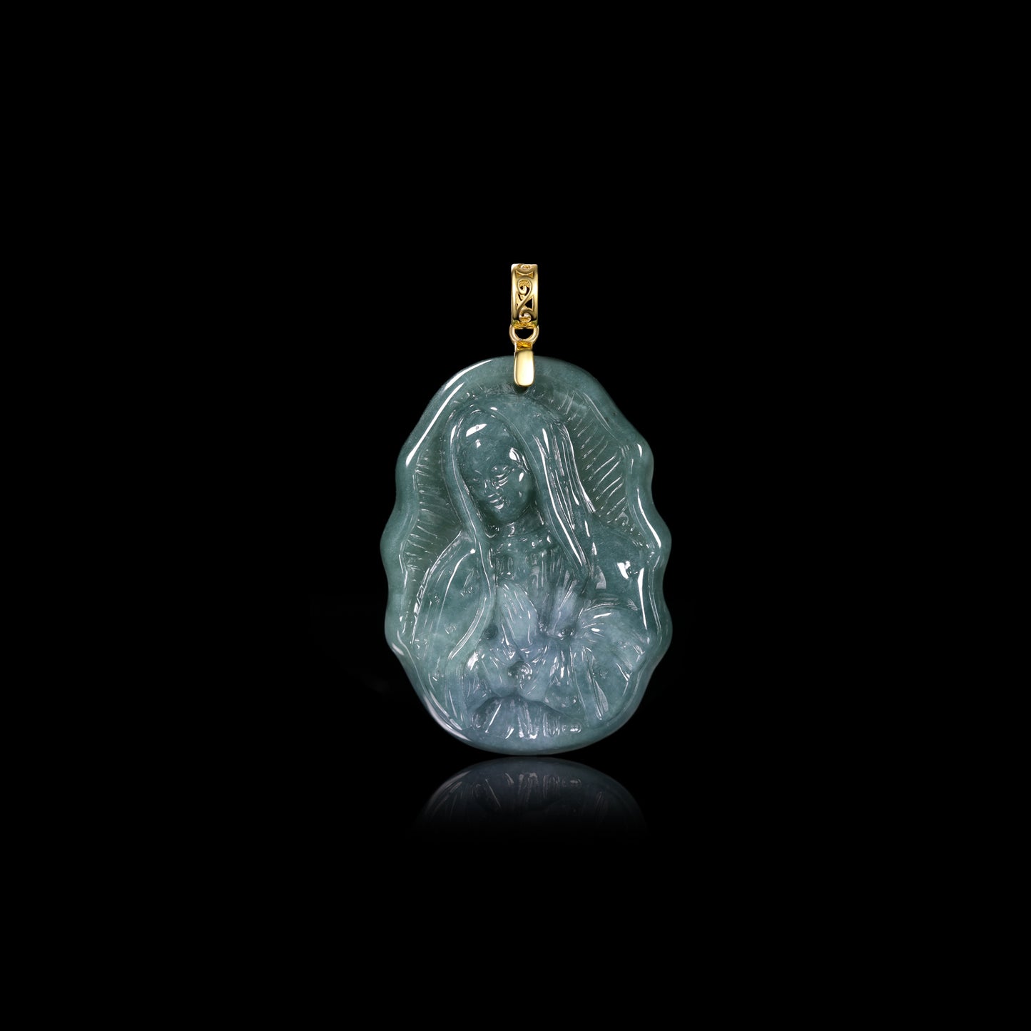 The Virgin Mary Jadeite (S925 Silver Buckle)