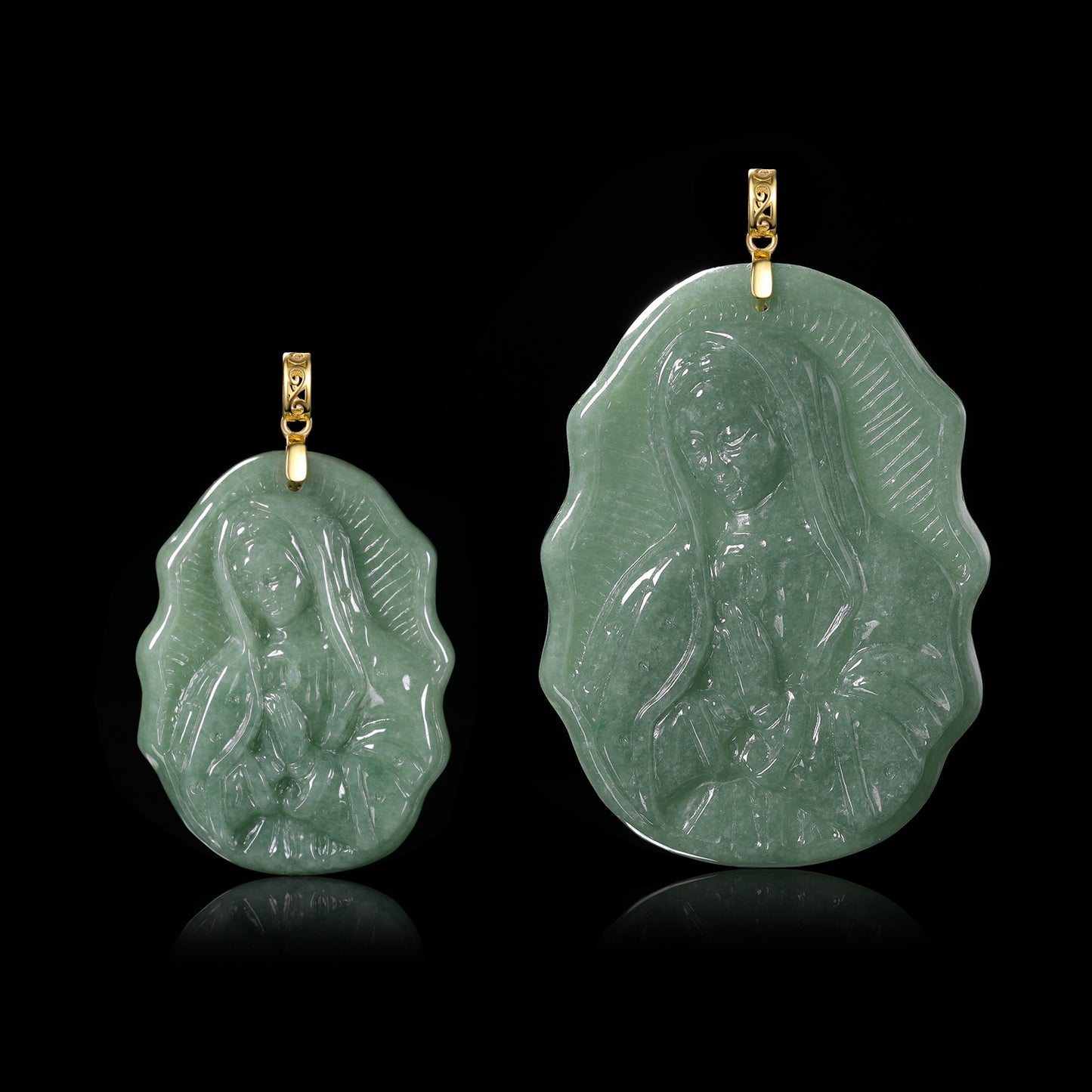 The Virgin Mary Jadeite (S925 Silver Buckle)