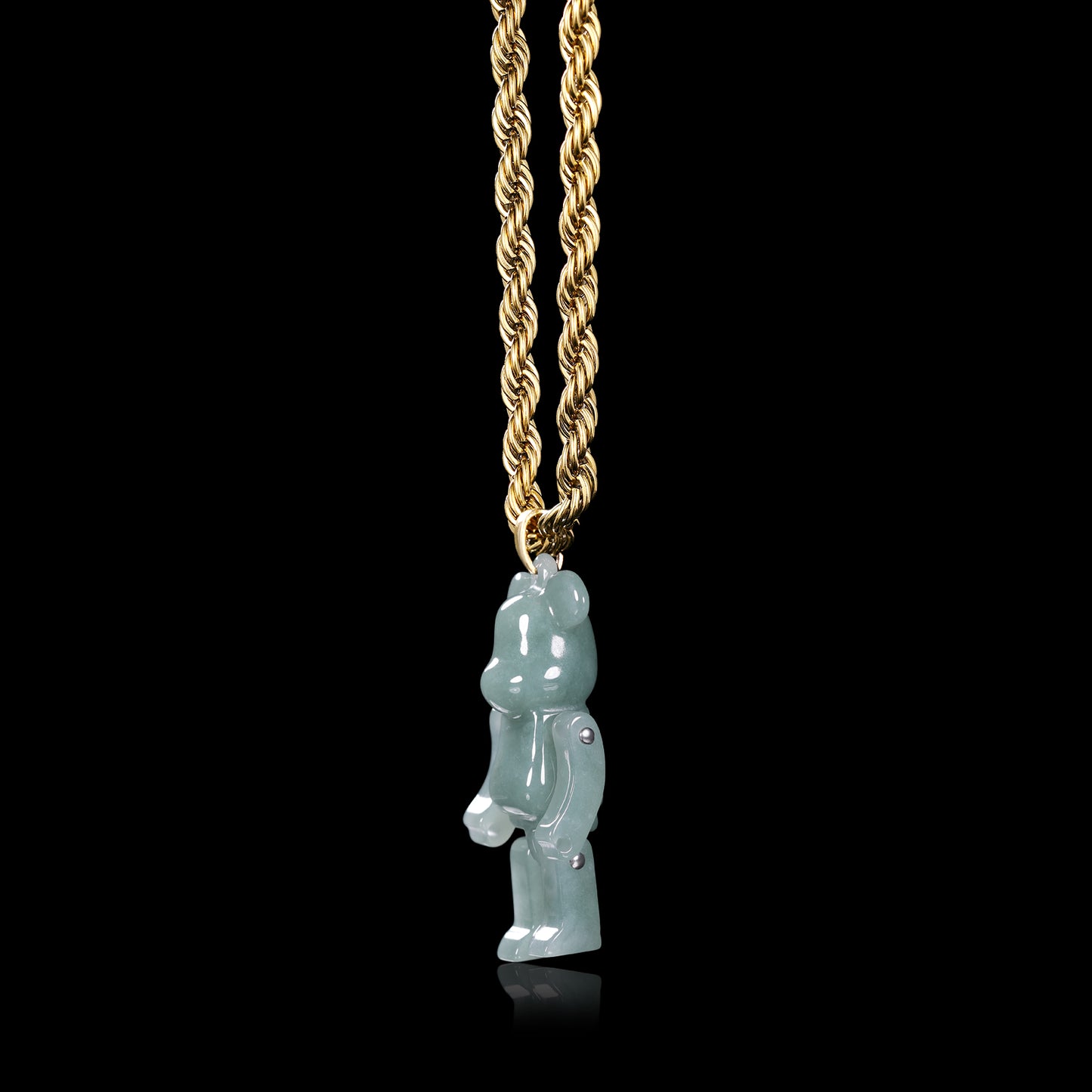 Violent Bear Jadeite (S925 Silver Buckle)