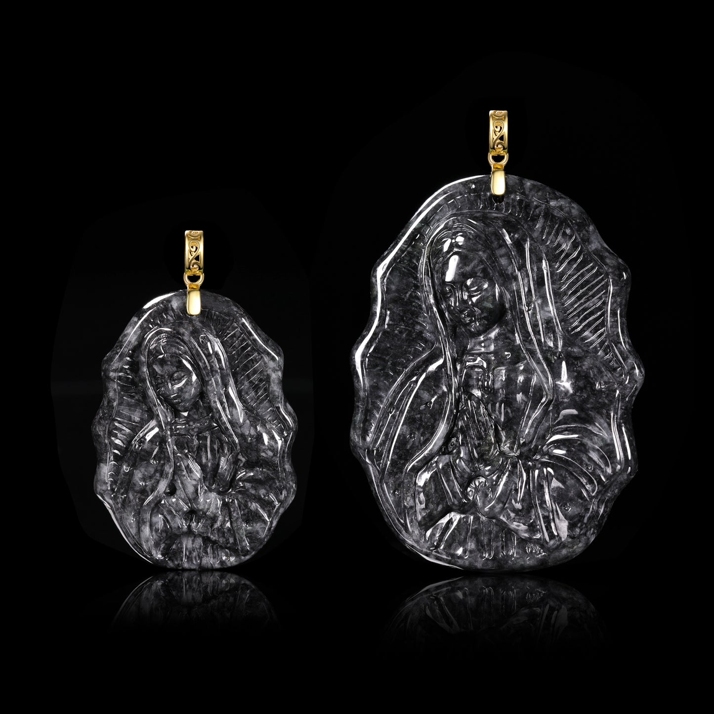 The Virgin Mary Jadeite (S925 Silver Buckle)