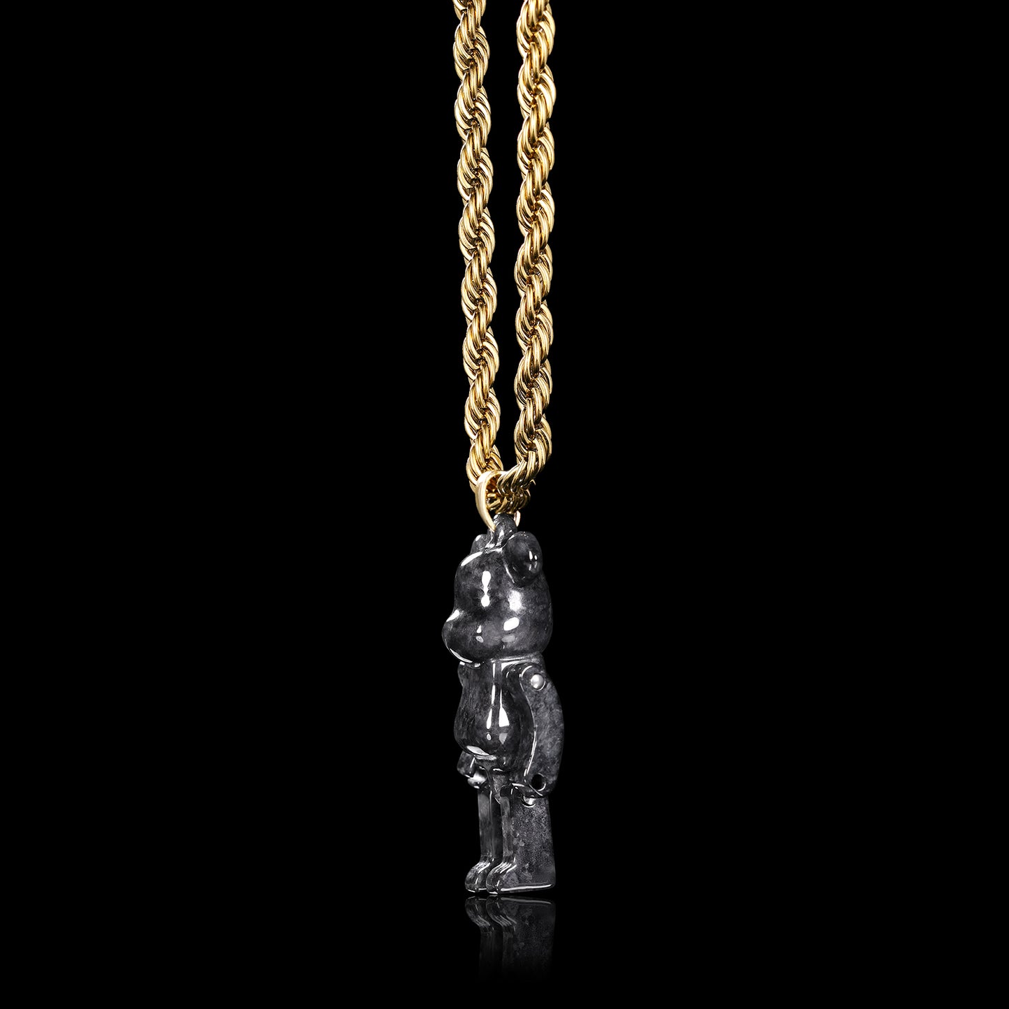 Violent Bear Jadeite (S925 Silver Buckle)
